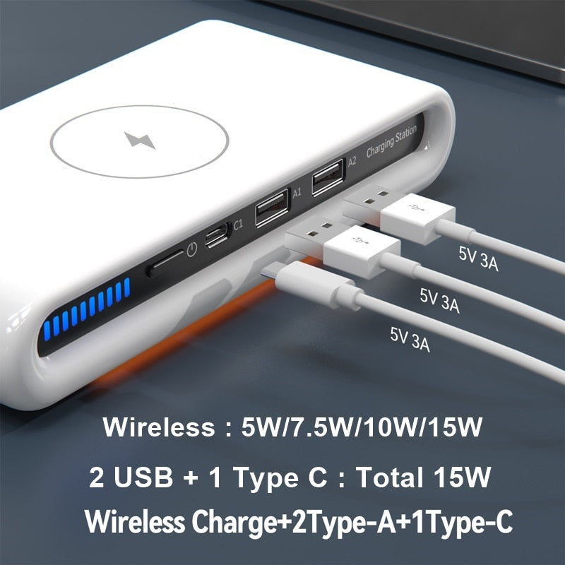 4in1 Smart Wireless Charging Station - UTILITY5STORE