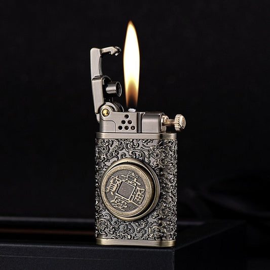 Dragon Wings Brass Kerosene Lighter