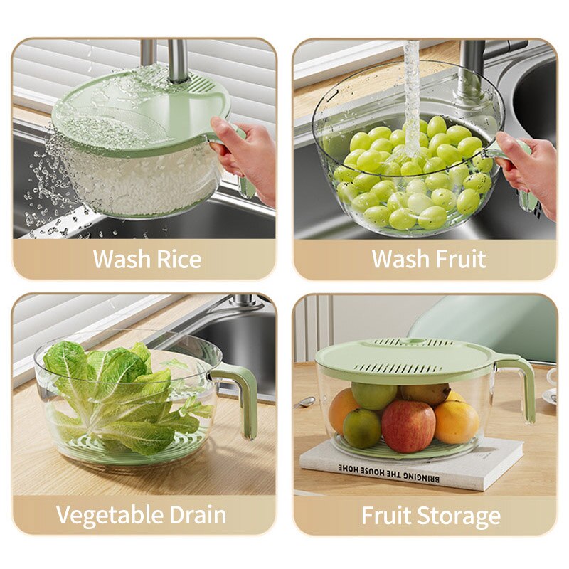 Easy Rice Washer Filter Strainer Basket