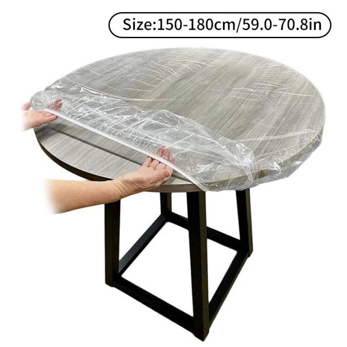 Transparent PVC Waterproof Long Life Protective Table Cover