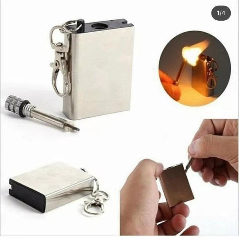 Permanent Fire Stainless Steel Match Lighter