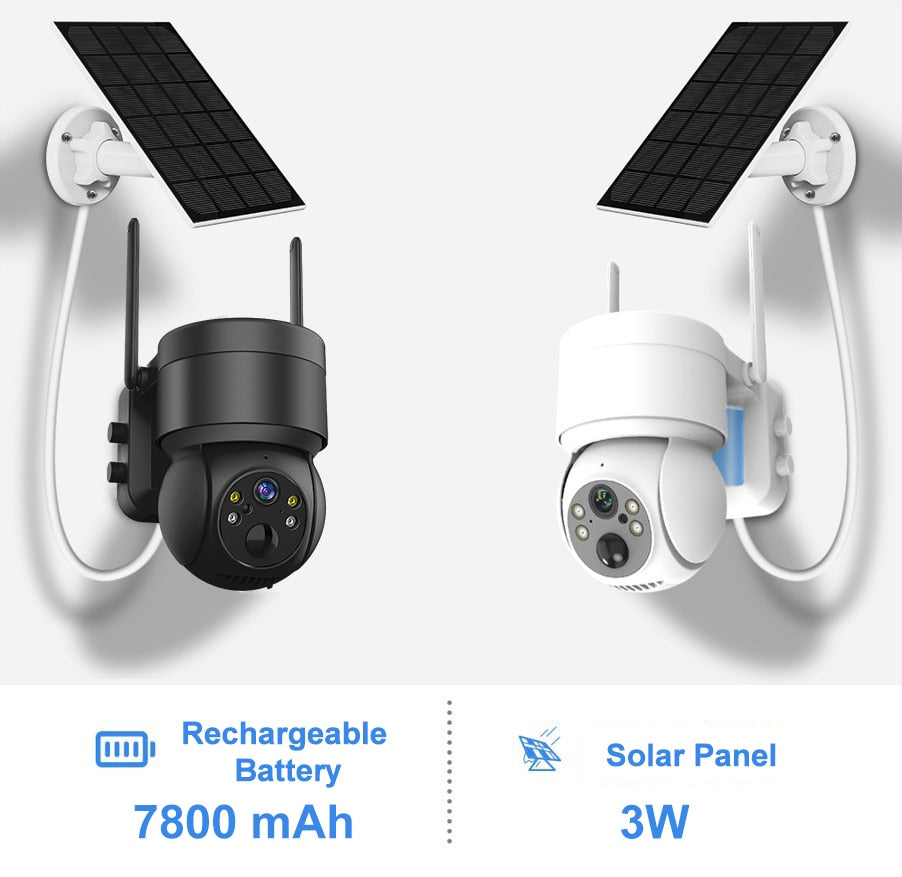 Outdoor WiFi Solar-Powered Security IP Camera - UTILITY5STORE