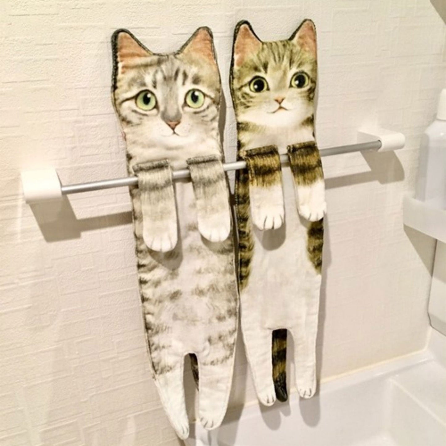 Quick-Dry Cat Soft Hand Towels