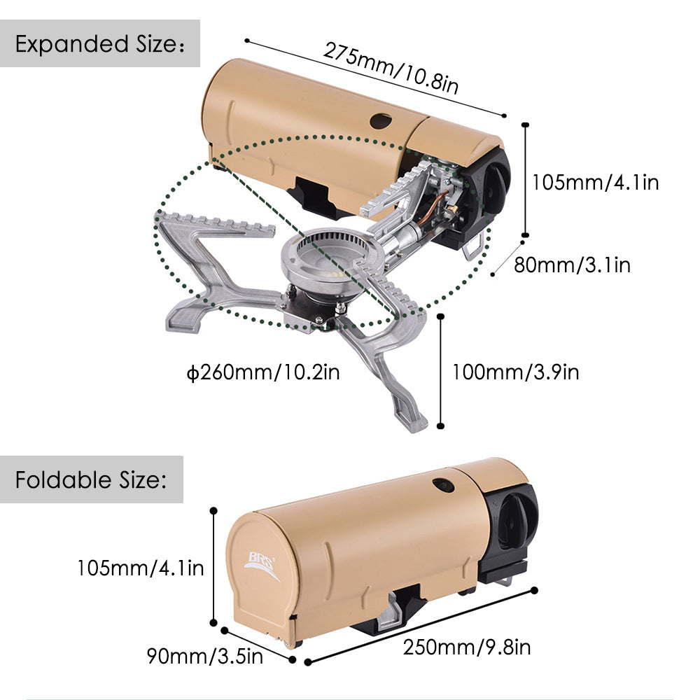 Outdoor Mini Portable Folding Gas Stove - UTILITY5STORE