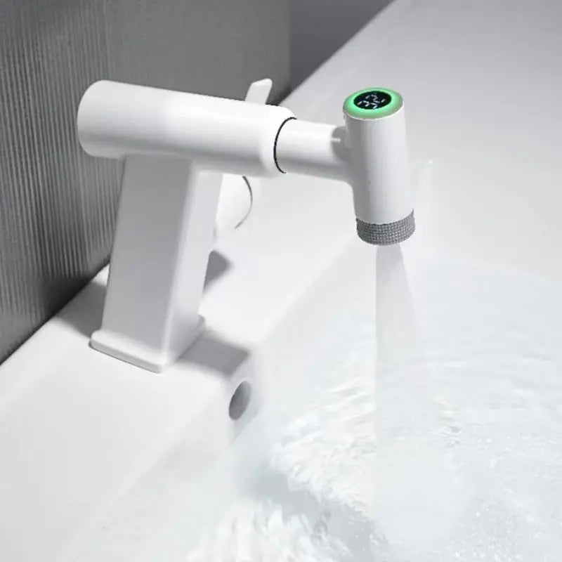 Futuristic Smart Display Waterfall Temperature Control Faucet