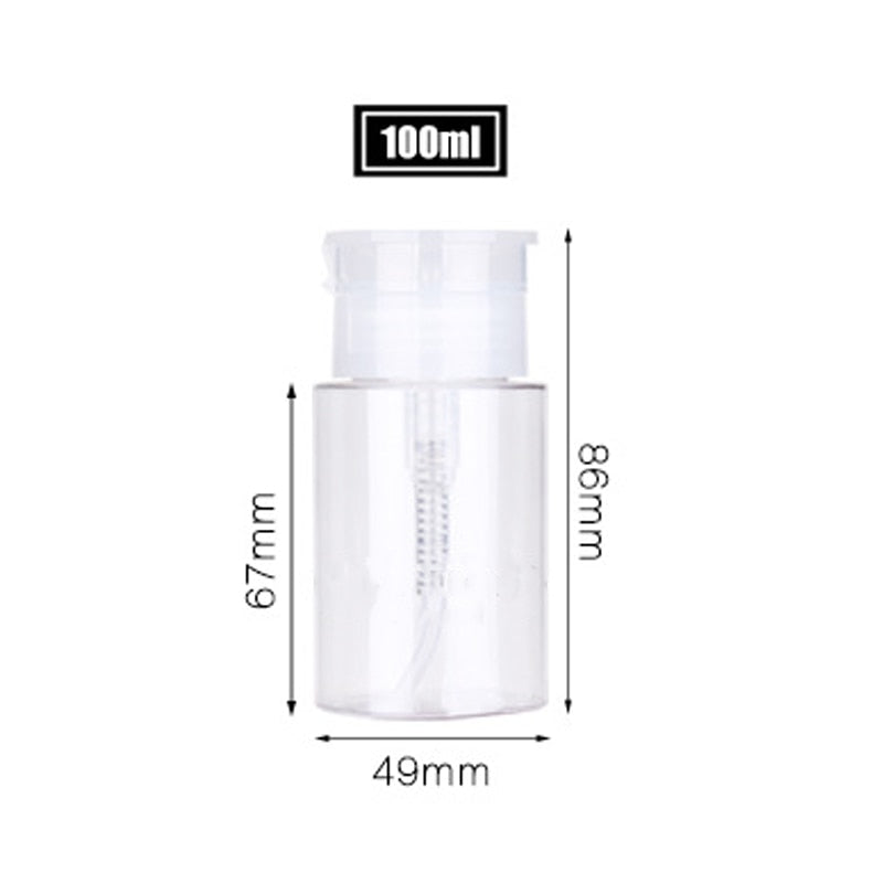 Transparent  Refillable Cosmetic Storage Travel Bottle
