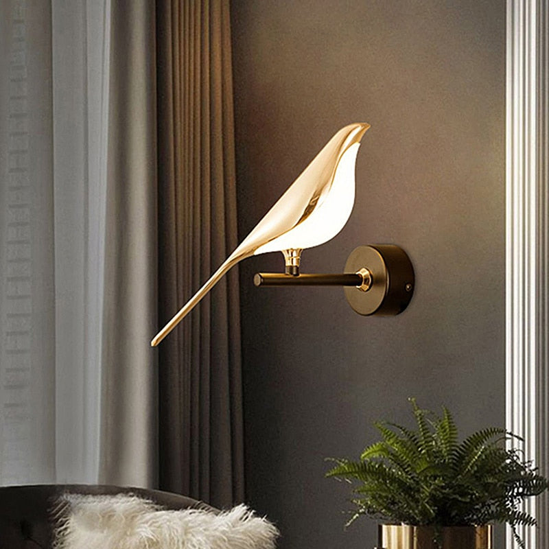 Modern Nordic Wall Bird Lamp