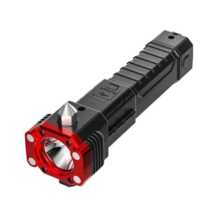 Multifunctional Heavy-Duty Magnetic Safety Rechargeable Flashlight