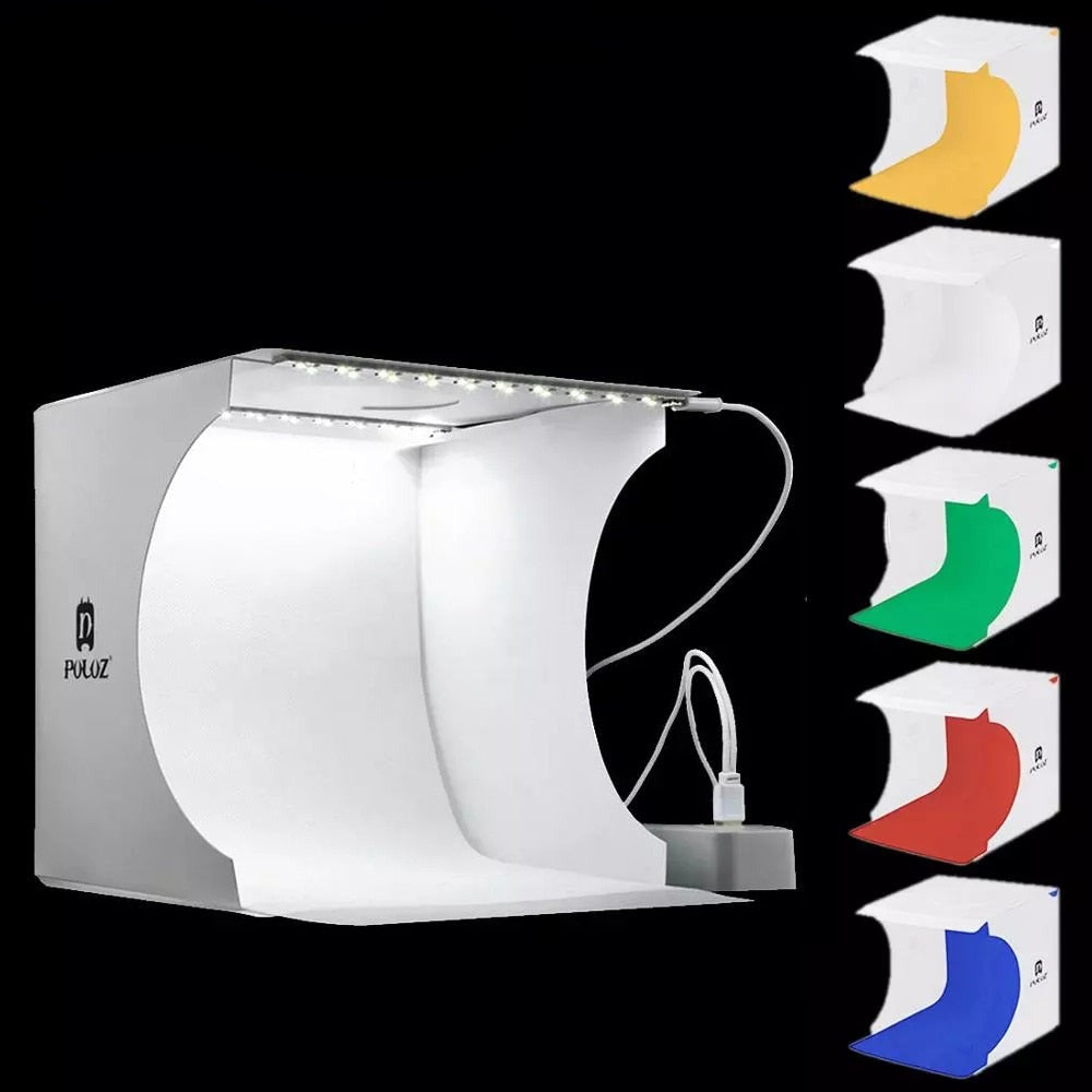 Mini Foldable Led Light Photo Studio Box