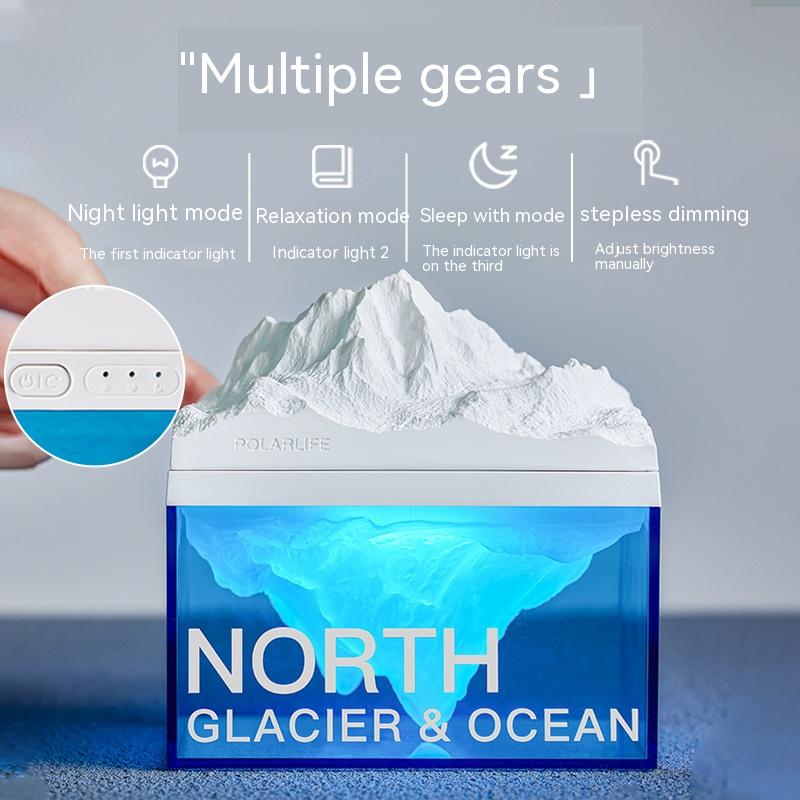 Iceberg Aromatherapy Bluetooth Speaker Night Lamp