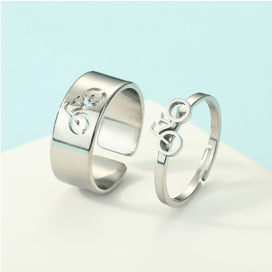 2pcs Together Forever Couple Rings - UTILITY5STORE