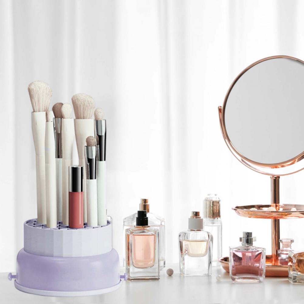 Easy Makeup Cleaning Brush Organizer Storage Box