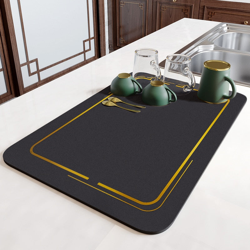 Large Water Absorbent Kitchen Draining Pad