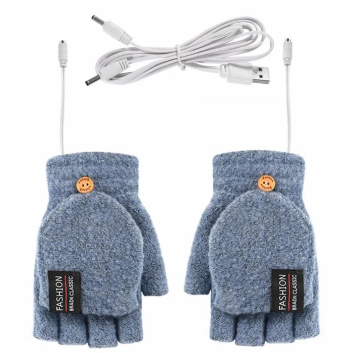 USB Rechargeable Warm Wave Heated Gloves