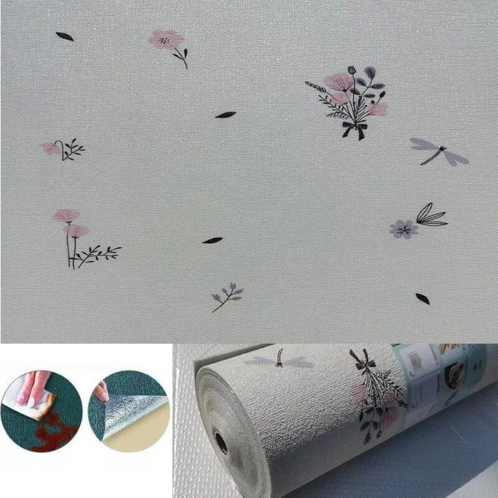 3D Linen Self-Adhesive Waterproof Wall Sticker - UTILITY5STORE