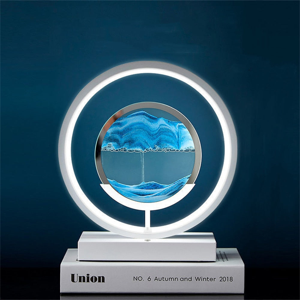 3D LED Flowing Sand Art Table Lamp - UTILITY5STORE