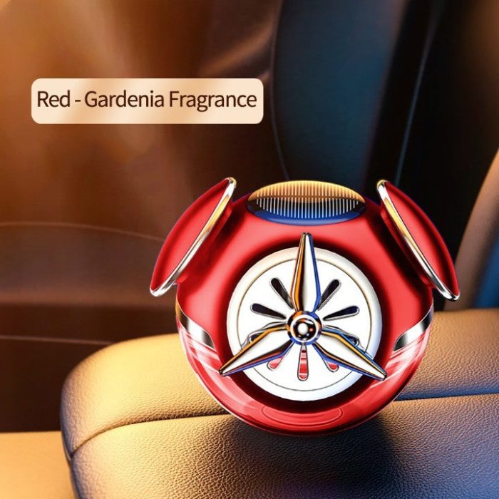 Rotating Perfume Solar Aromatherapy Car Air Freshener - UTILITY5STORE