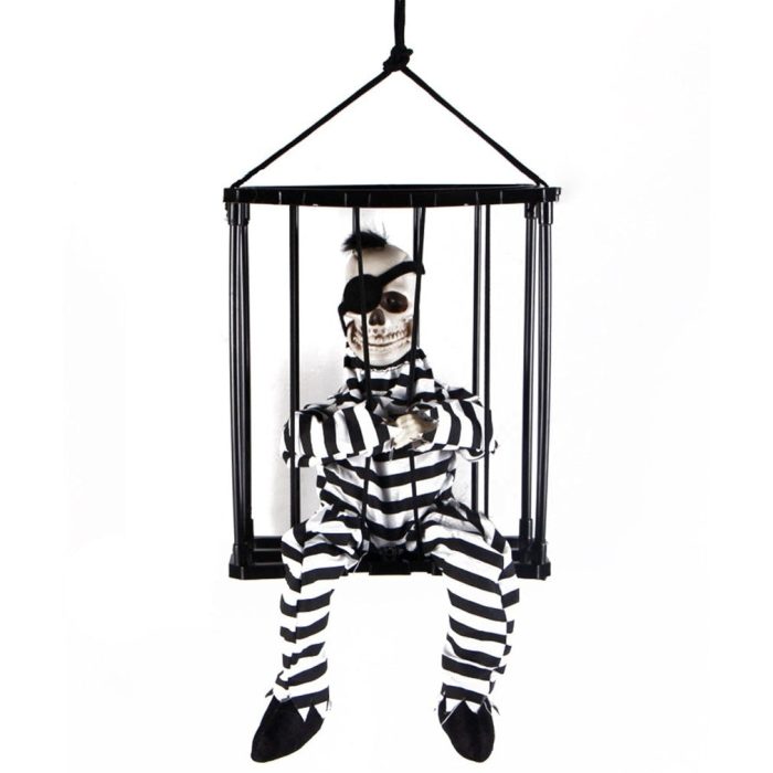 Scary Skeleton Prisoner Halloween Decoration