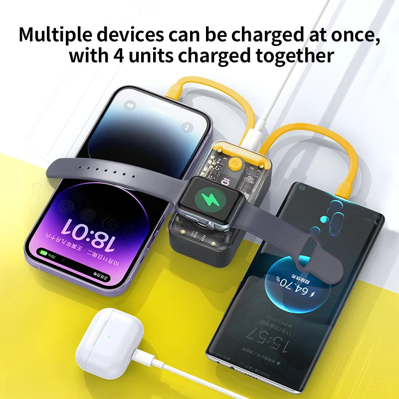 Portable Transparent Design Wireless Powerbank