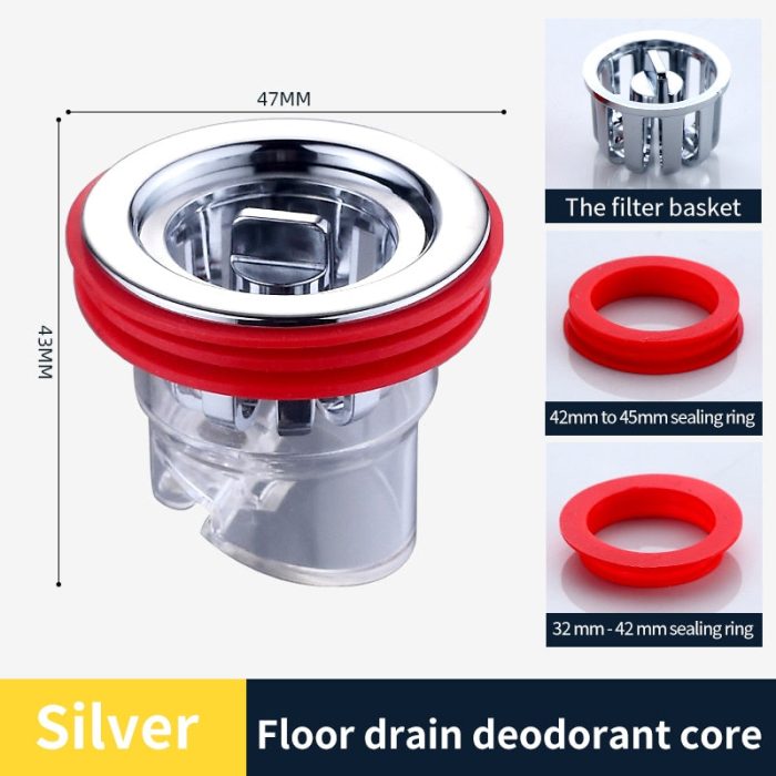 Safe Bathroom Universal Anti Odor Drain Filter Plug - UTILITY5STORE