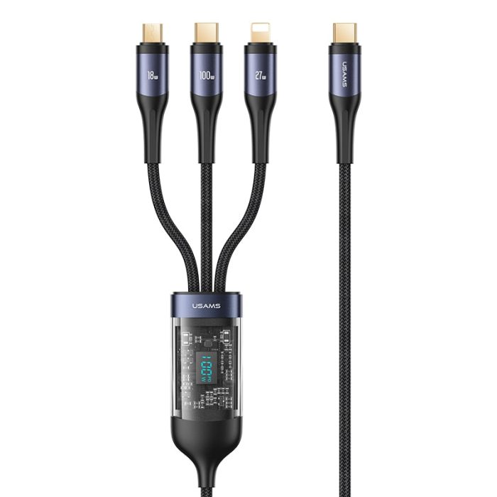 3in1 Digital Display Quick Charging Universal Charging Cable - UTILITY5STORE