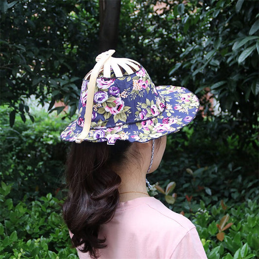 Cute Bamboo Folding Summer Cap