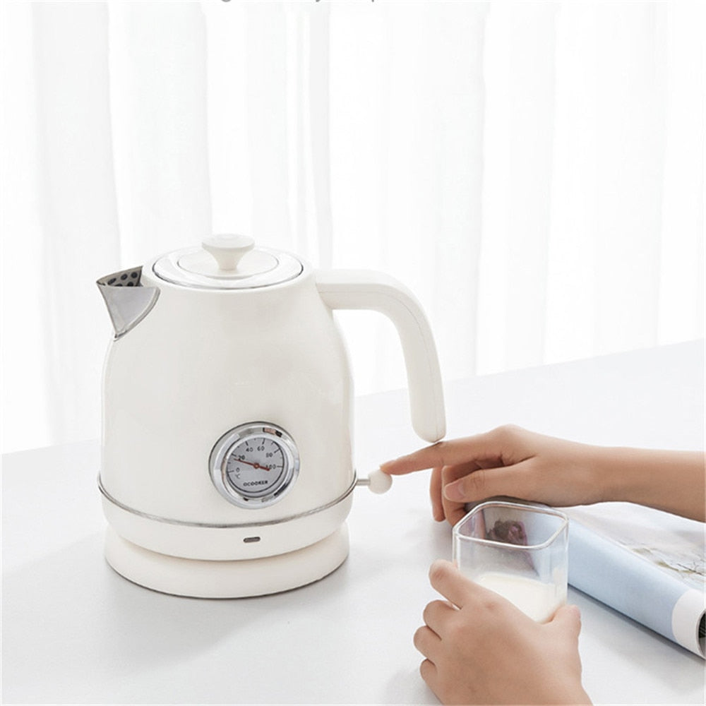 Retro Style Electric Temperature Control Kettle