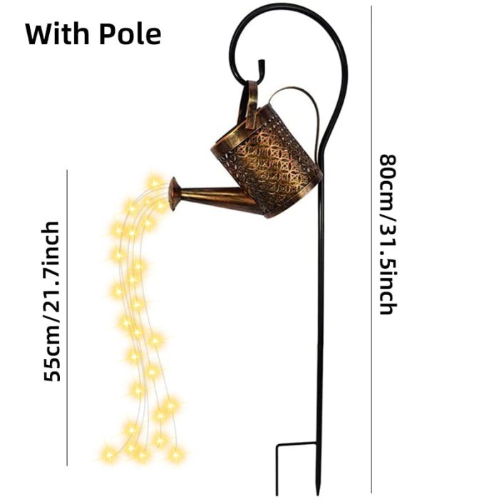 Garden Watering Solar-Powered Can Patio Light