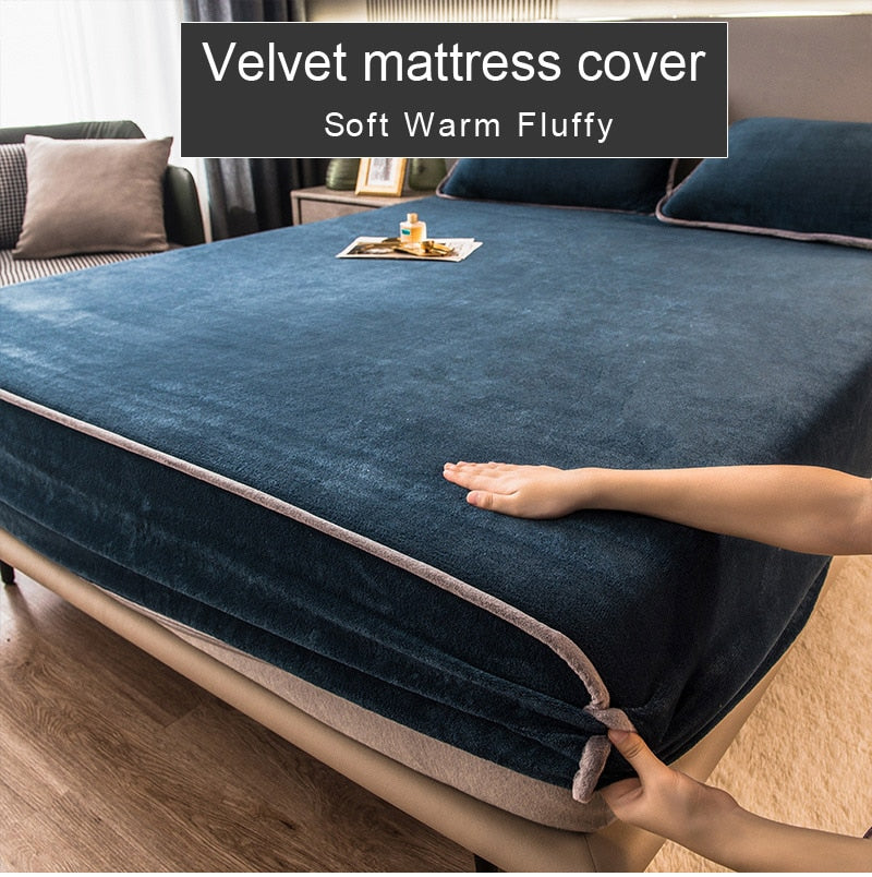 Non-Slip Elastic Thick Soft Mattress Cover