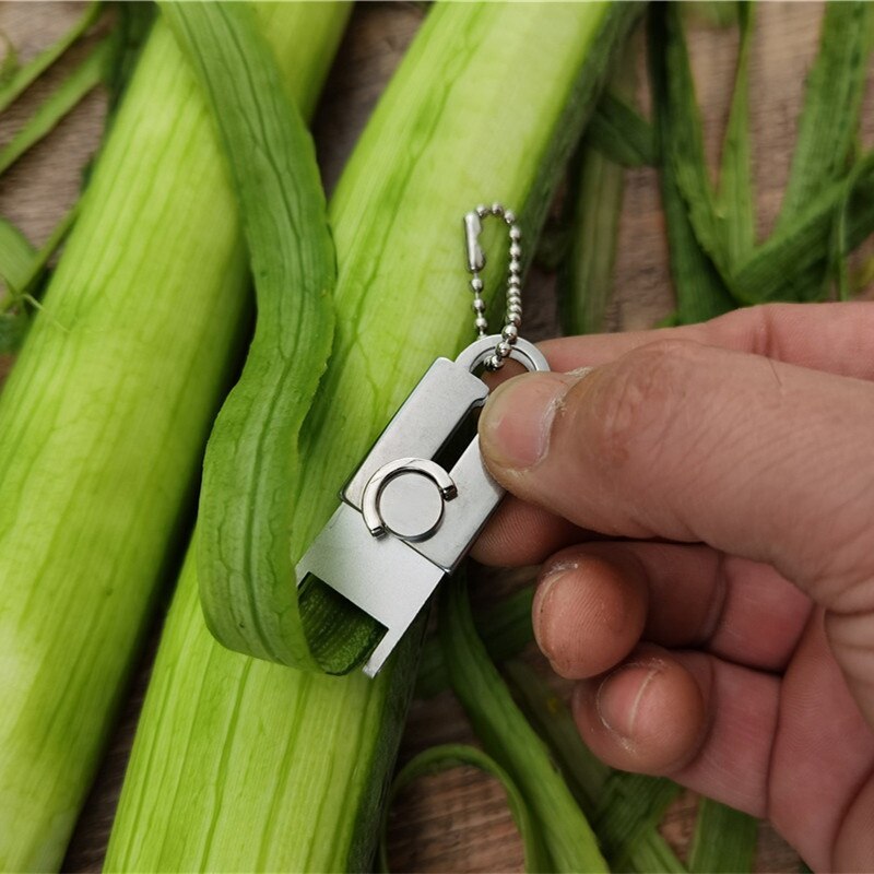 Stainless Steel Mini Vegetable Peeler Keychain