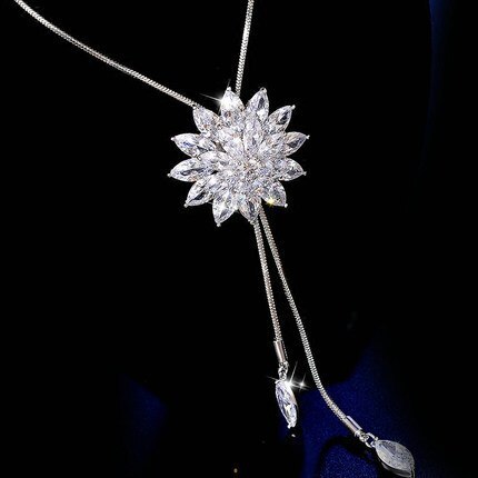 Winter Sparkle Snowflake Necklace