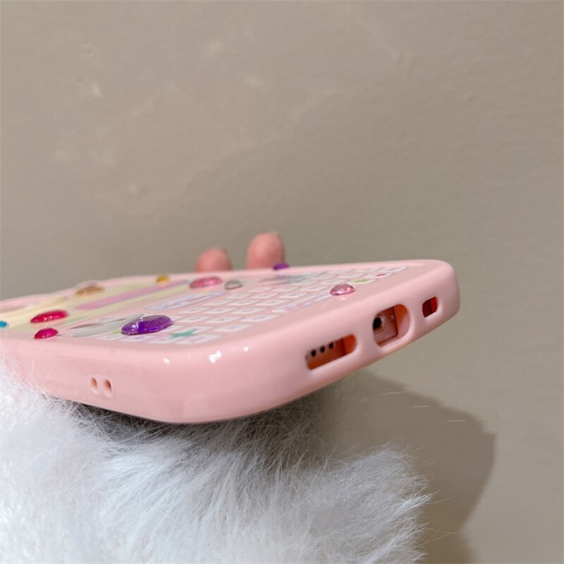 3D Korean Style Diamond Heart iPhone Case - UTILITY5STORE