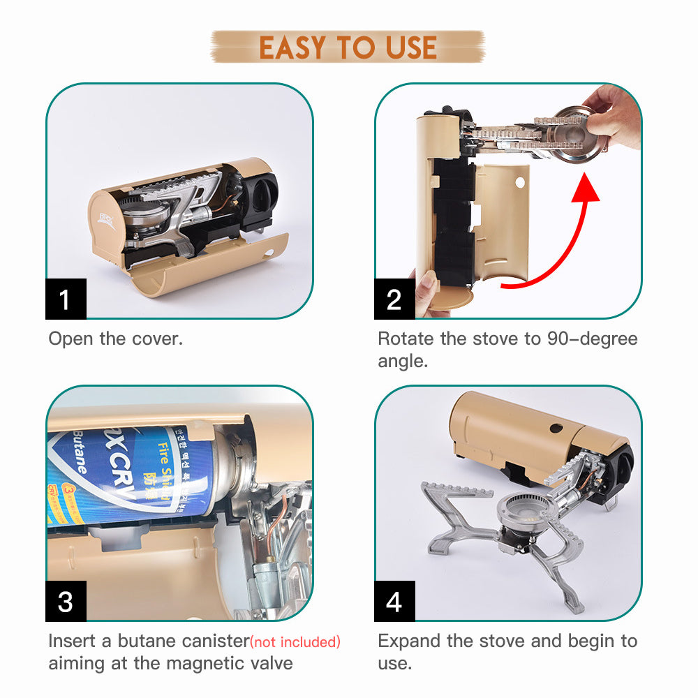 Outdoor Mini Portable Folding Gas Stove - UTILITY5STORE