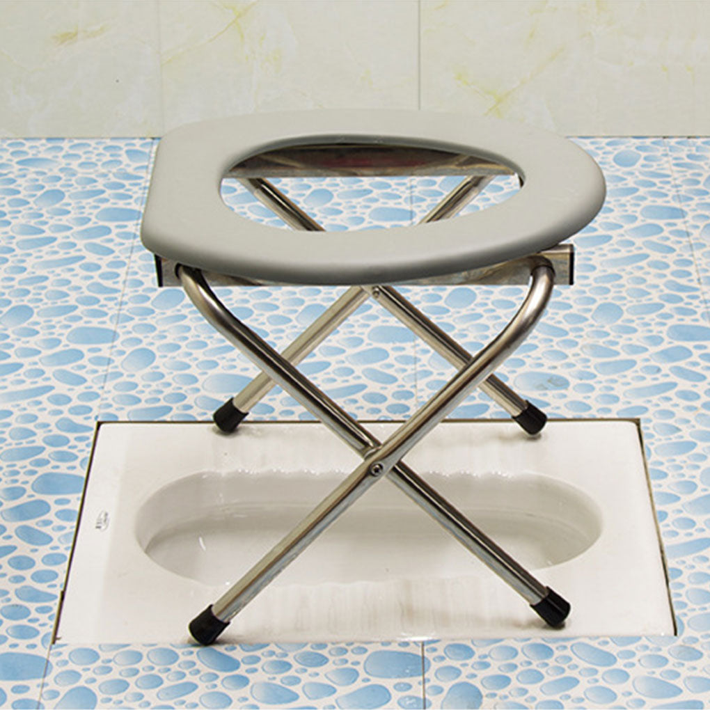 Senior Support Bathroom Helper Foldable Potty Chair
