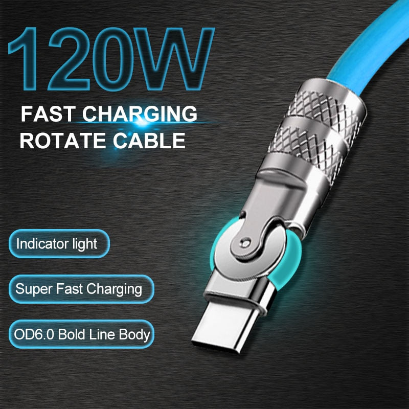 Cord Master Phone Fast Charging Rotatable Cable