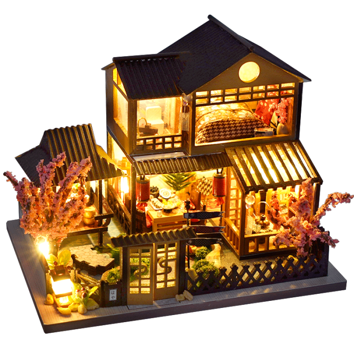 Miniature DIY Japanese Building Toys Kit