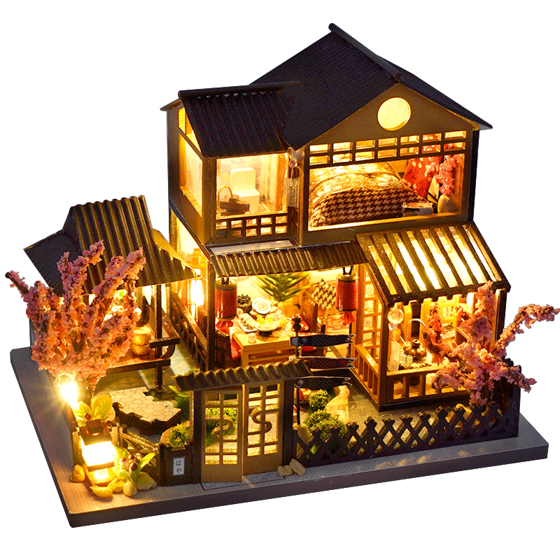 Miniature DIY Japanese Building Toys Kit