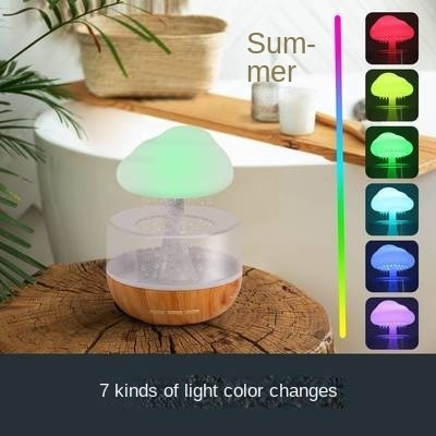 Rain Cloud Mushroom Air Humidifier Night Lamp