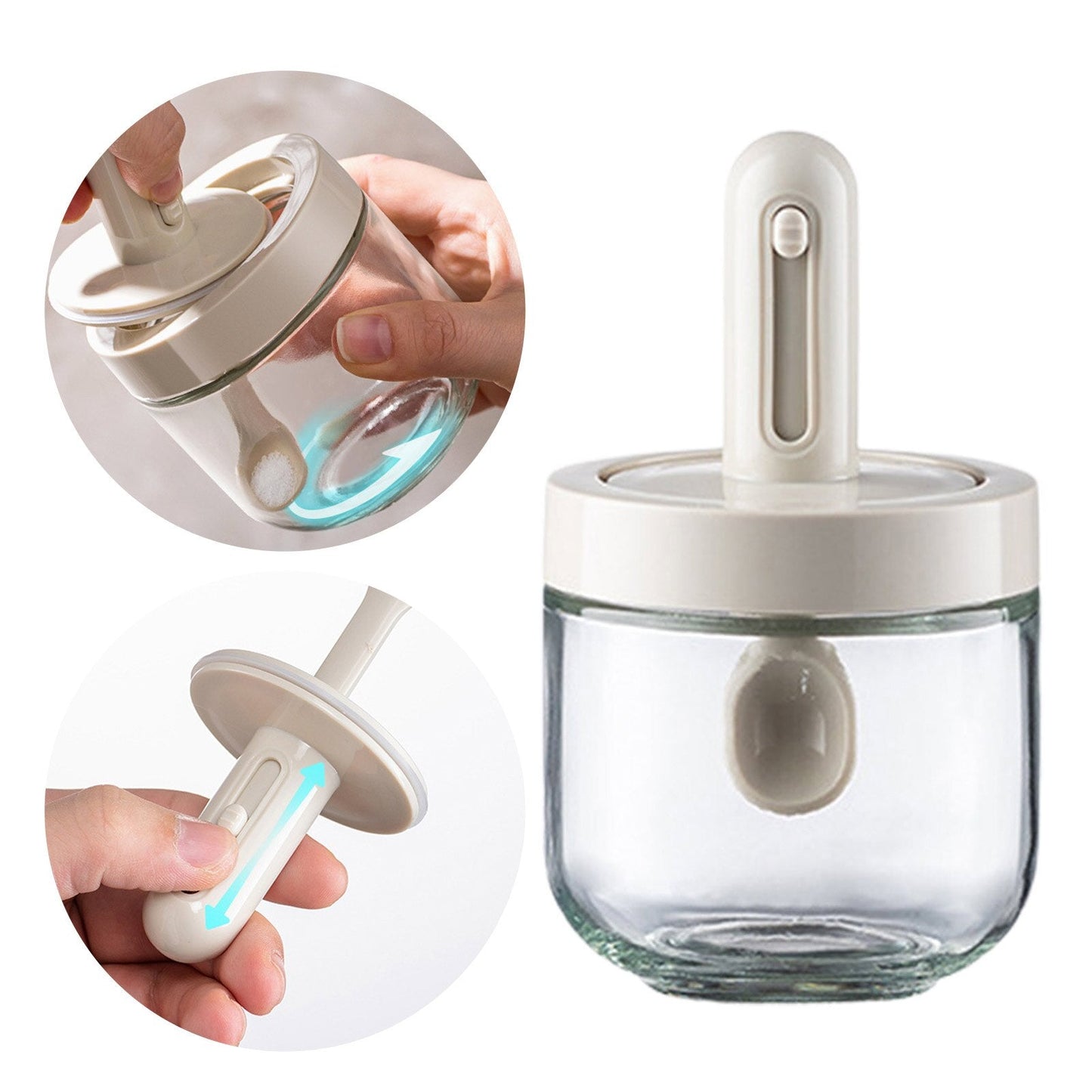 Creative Mini Seasoning Jar with Spoon - UTILITY5STORE