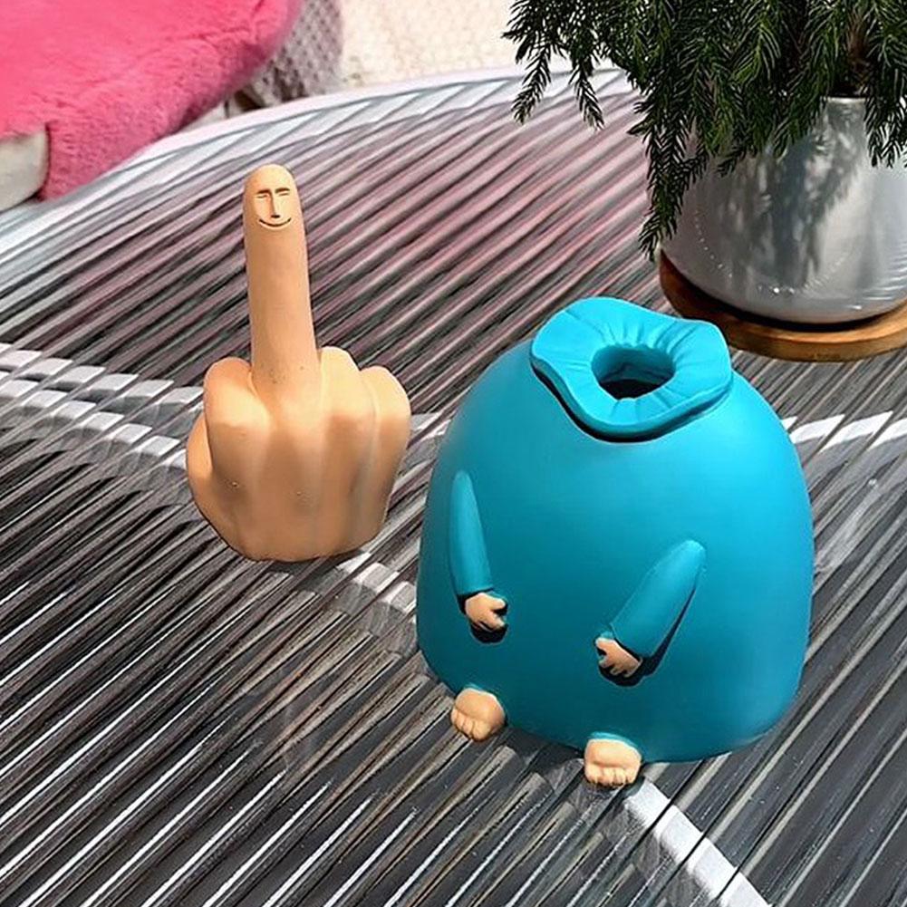 Happy Middle Finger Funny Table Decor