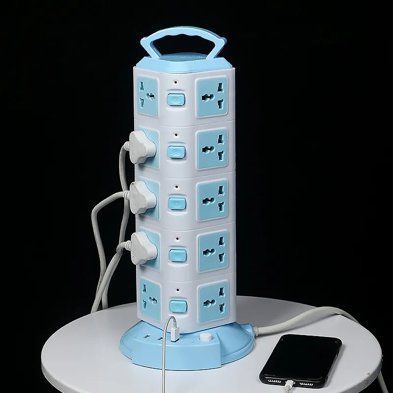 Tower Design Surge Protector Vertical Power Strip