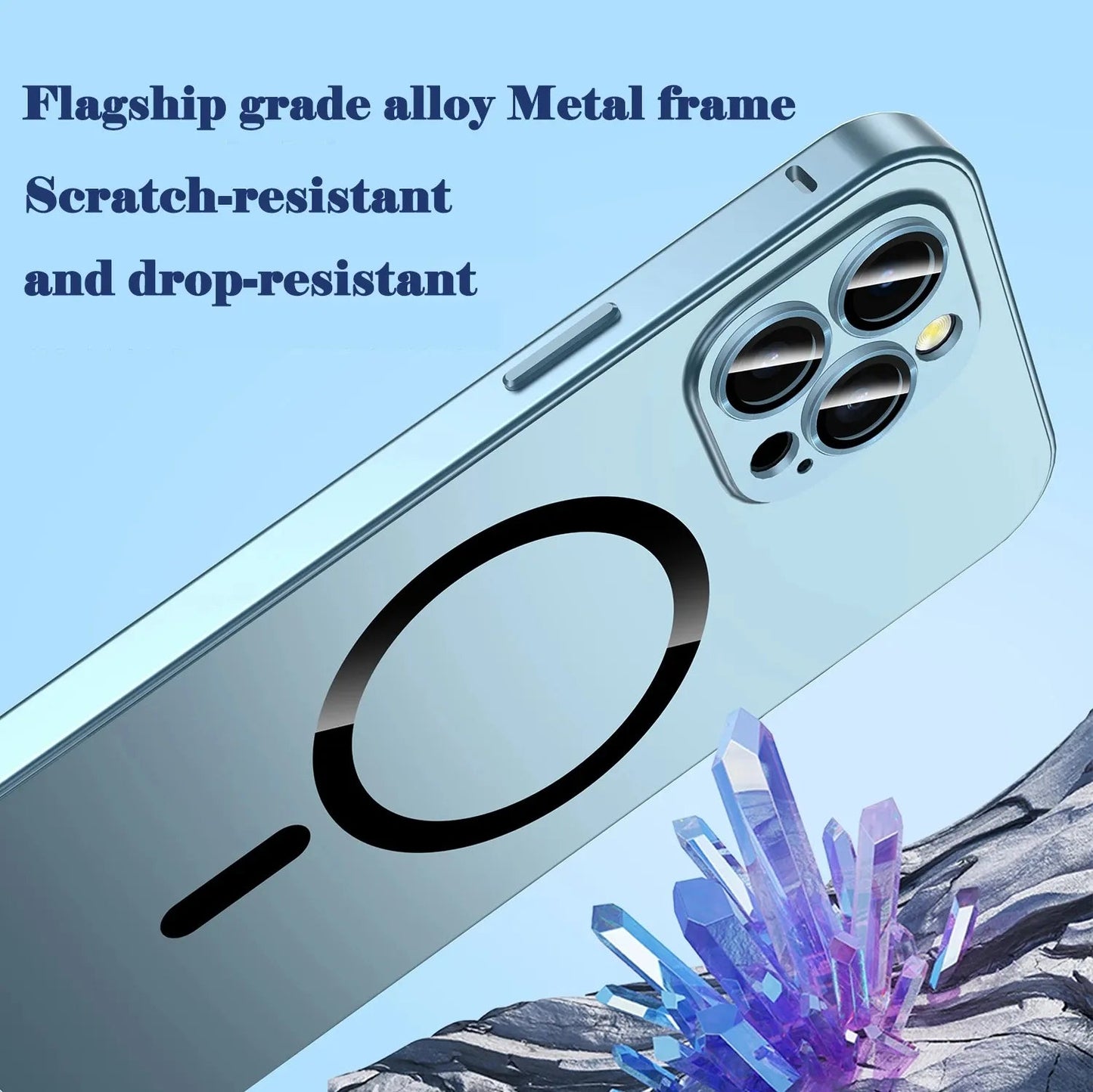 Magsafe Aluminum Frame Metal Bumper iPhone Case