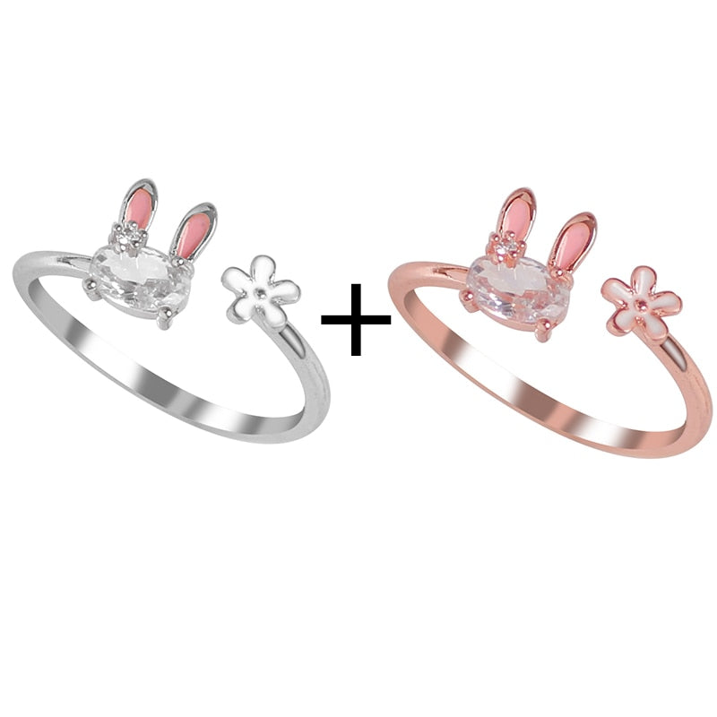 Magic Radiant Rabbit Charm Ring