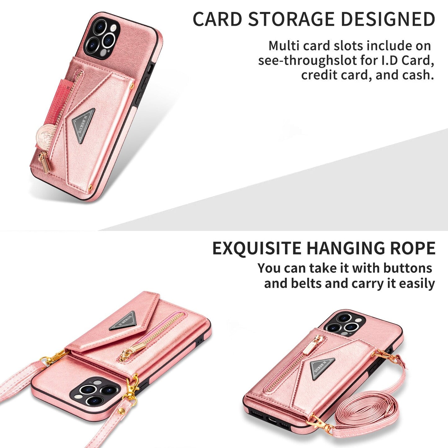 Smart Carry iPhone Card Holder Wallet Cover Case