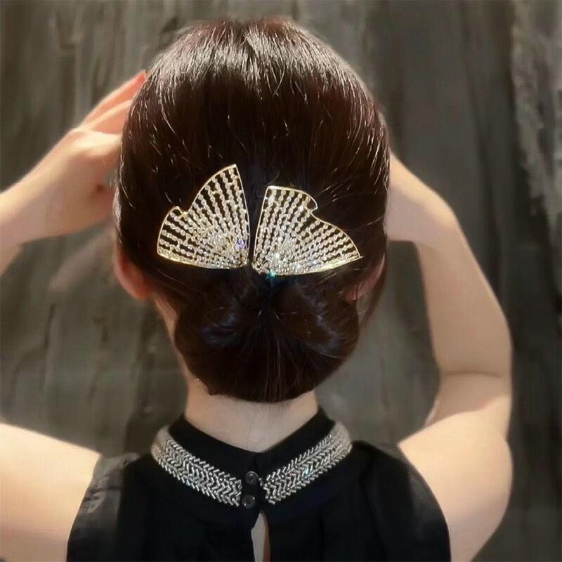 Korean Style Bow Hair Rhinestone Band - UTILITY5STORE