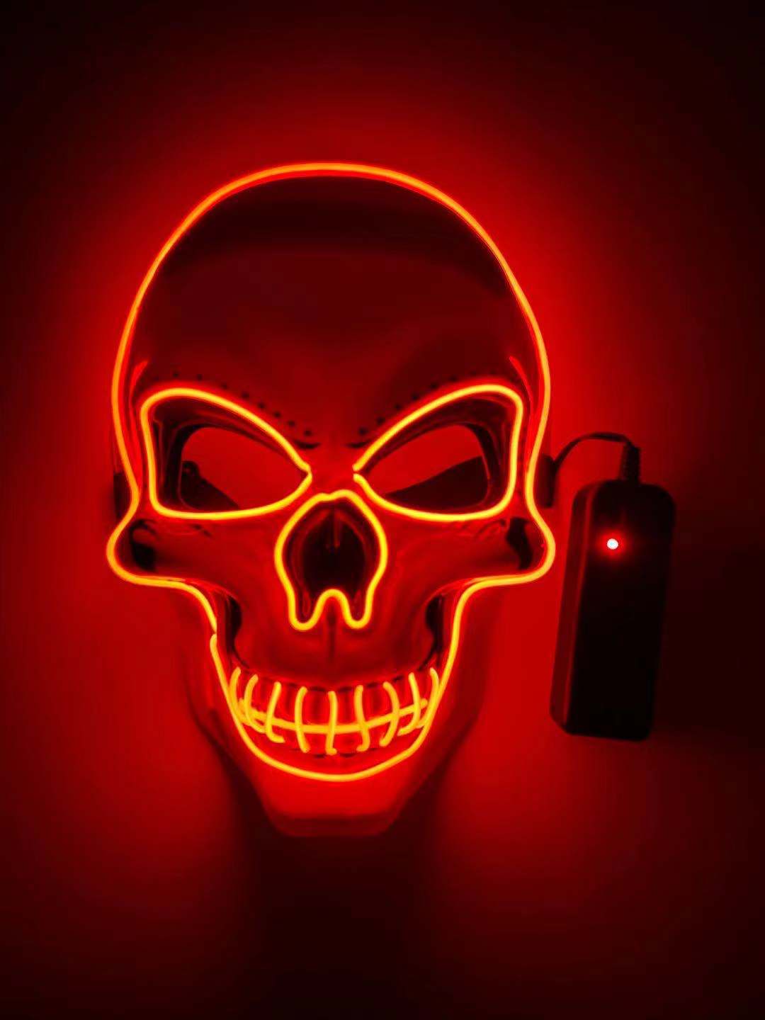 Neon LED Skeleton Party Mask