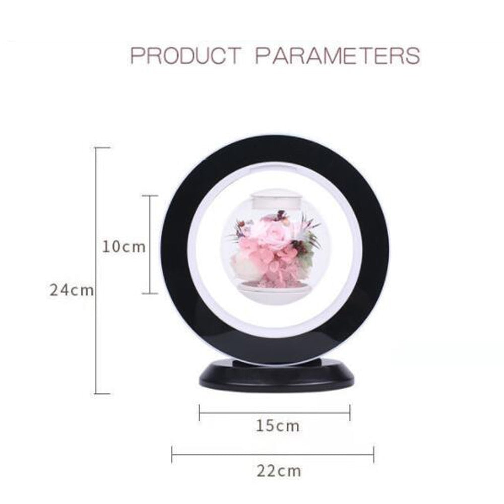 Magnetic Love Forever Levitating Flower Lamp