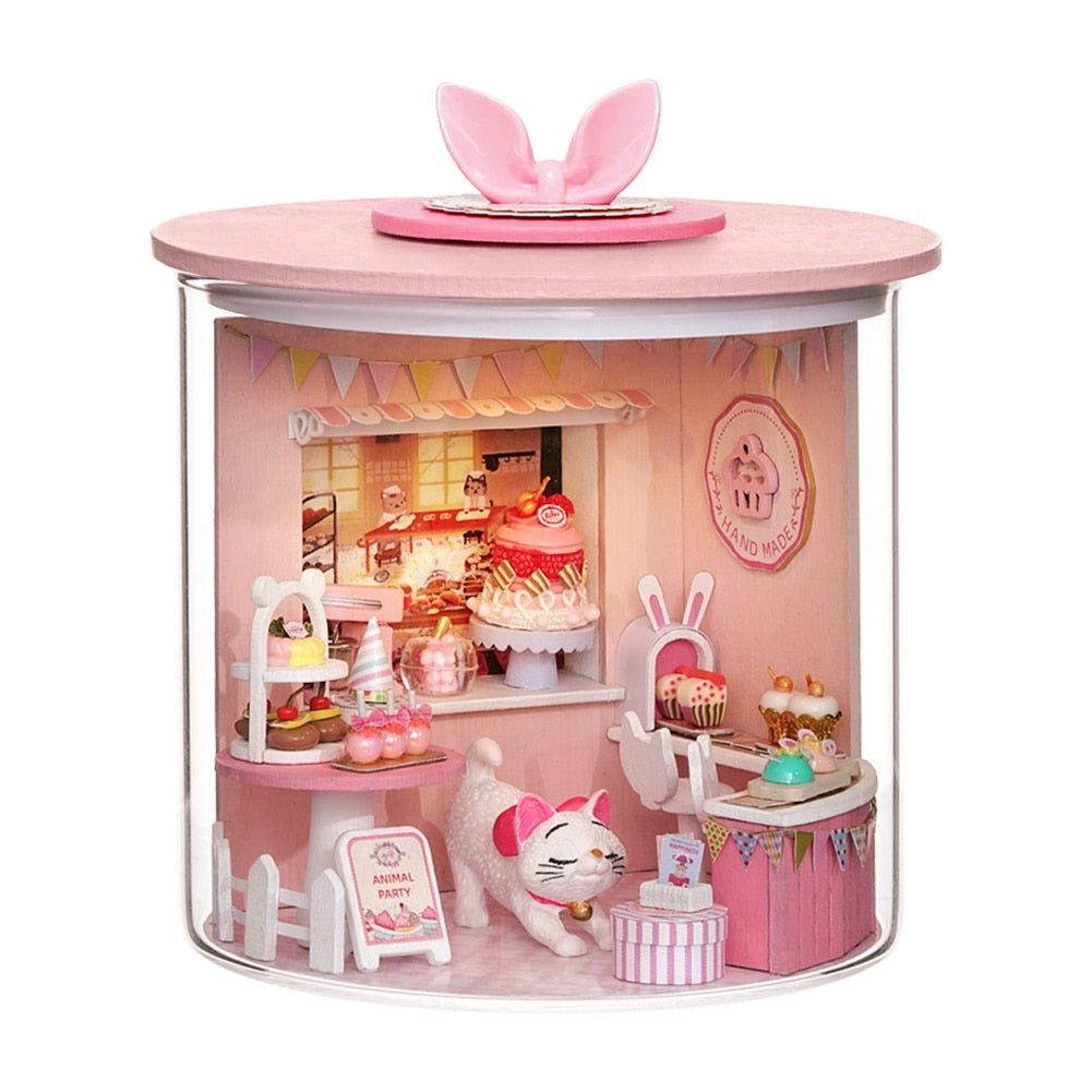 Mini Mansion Wooden Furnished Doll House