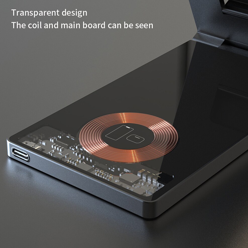 Clear Beam Foldable Magnetic Wireless Charger Stand