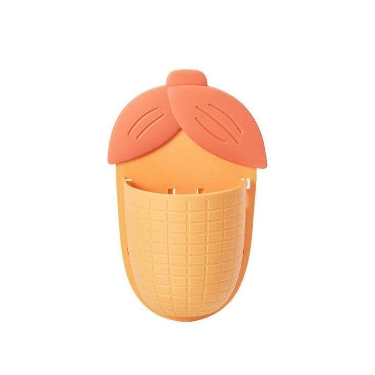 Leaf Shaped Punch Free Wall Storage Rack